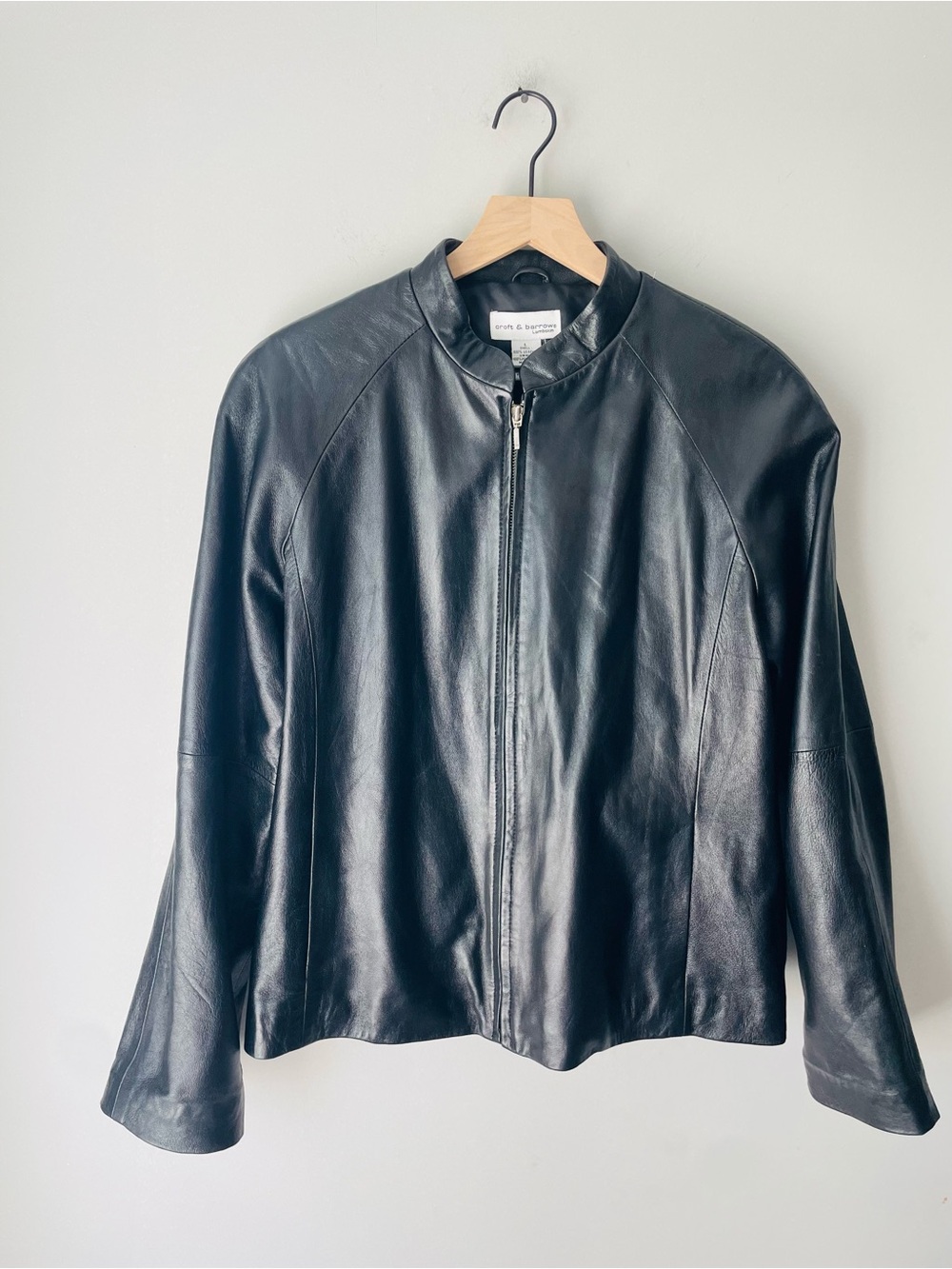 Vintage Croft & Barrow Leather Coat Lambskin